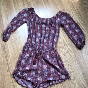 Patterned romper
